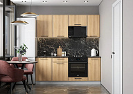 ЛИБЕРТИ (белый/орех); набор мебели для кухни 2000 мм